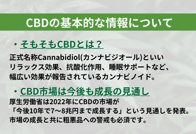 CBD 基本情報